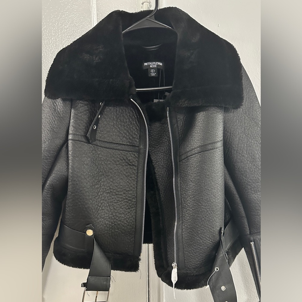 Black Shearling Women's Jacket